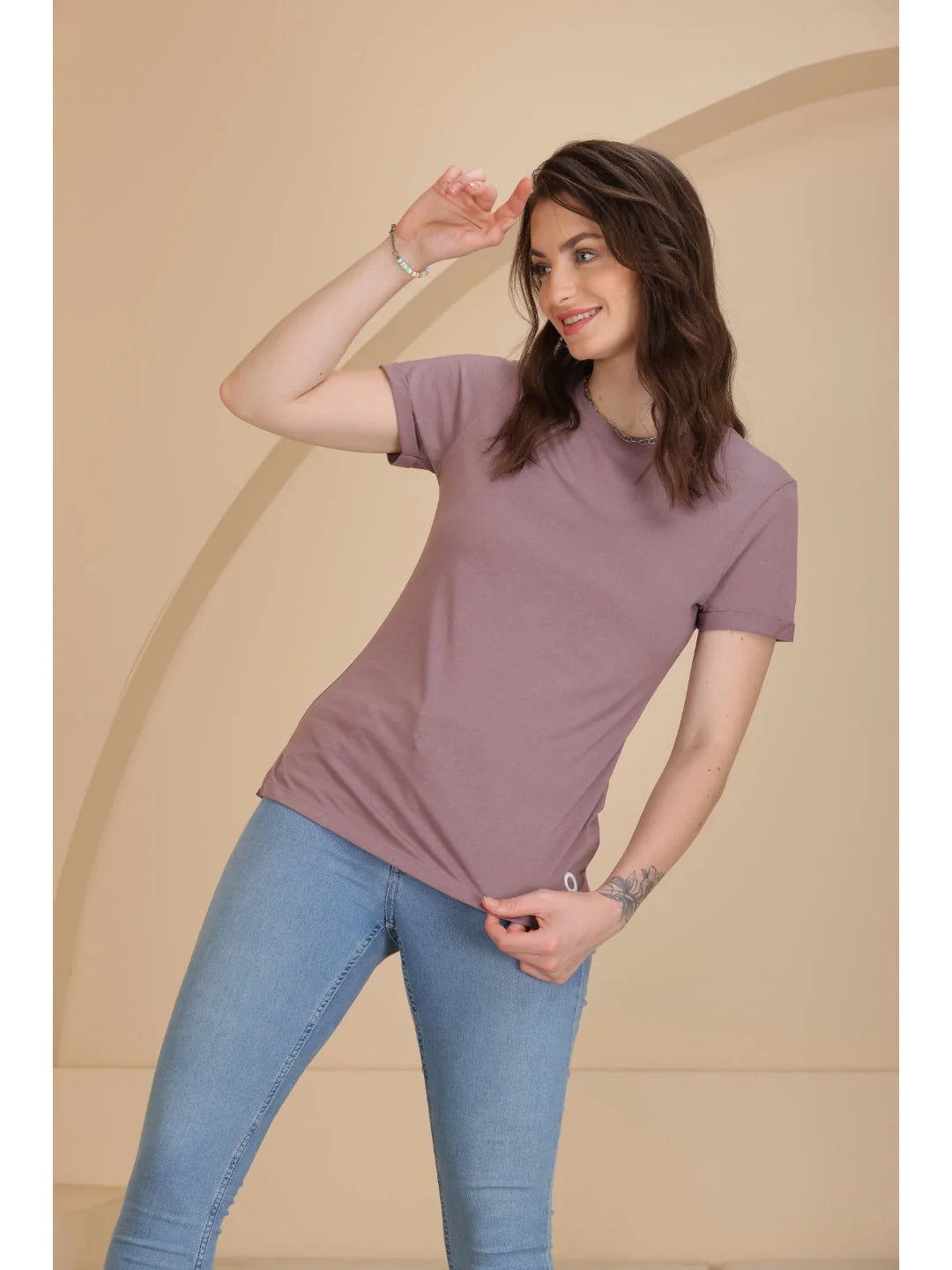 Bronze Plain t shirt for women 