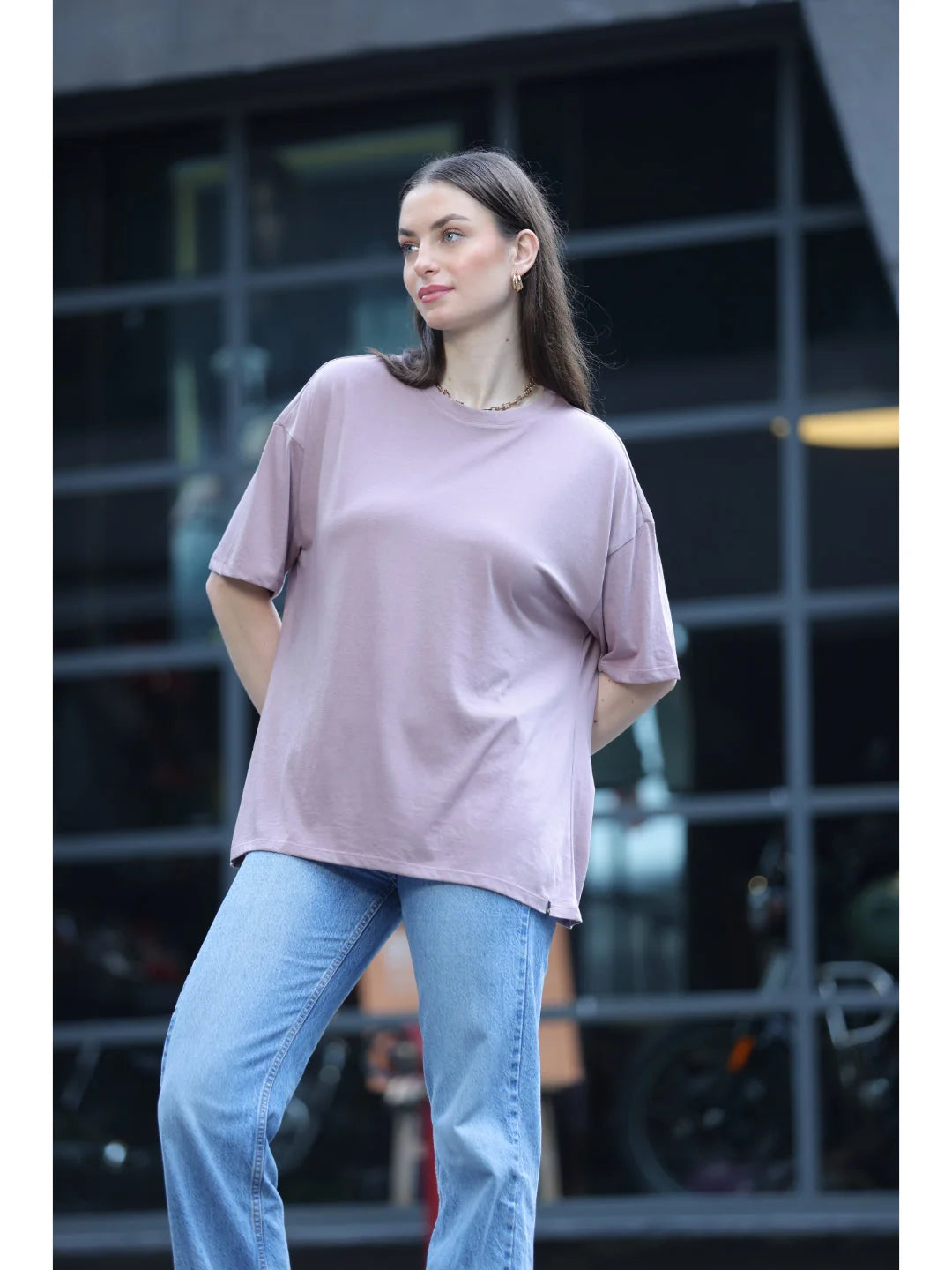 Bronze Relaxed fit oversized t shirt for women 
