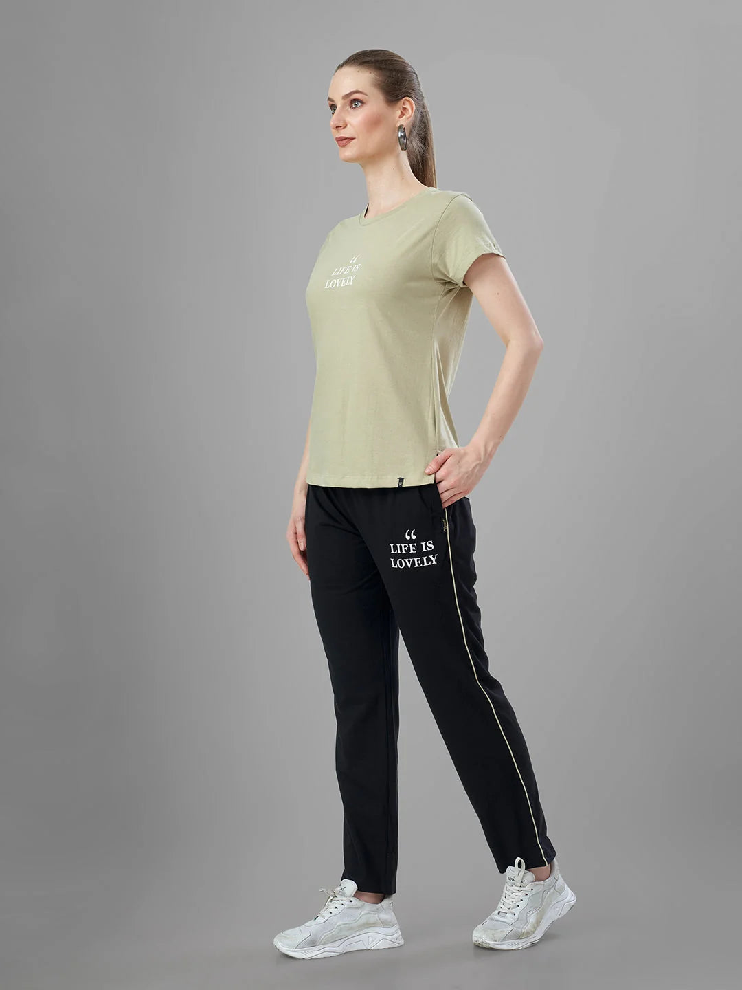 Camel Latest Cotton Night Suits for Left Pose