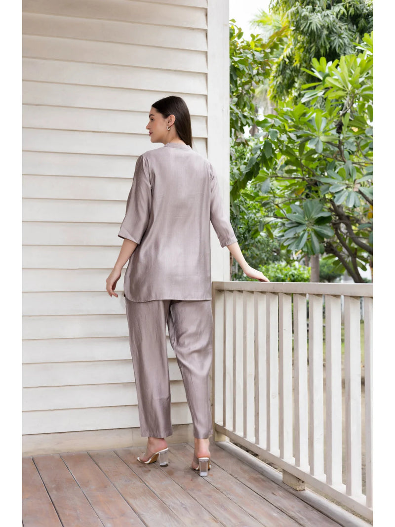 Casual Co Ord Set Dresses in Bronze 