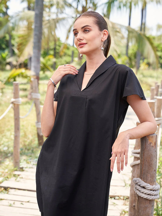 Collard Co Ord Set for Women in Black online India 
