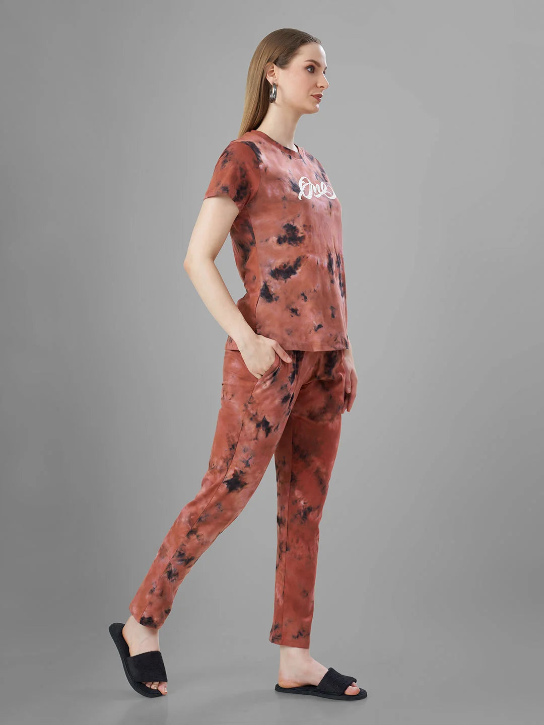D. Orange night pajama suits for women india 
