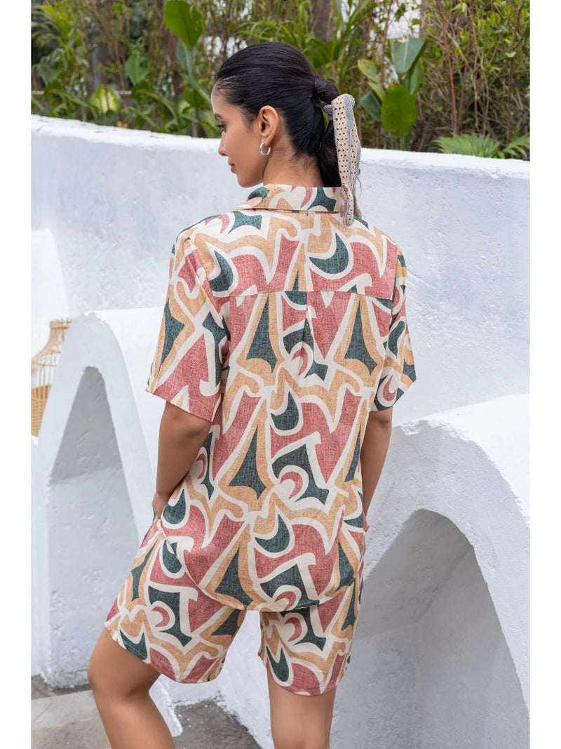 D. Skin ladies night suit back view 