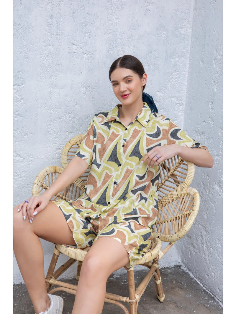 Green ladies night suit Tittli online 