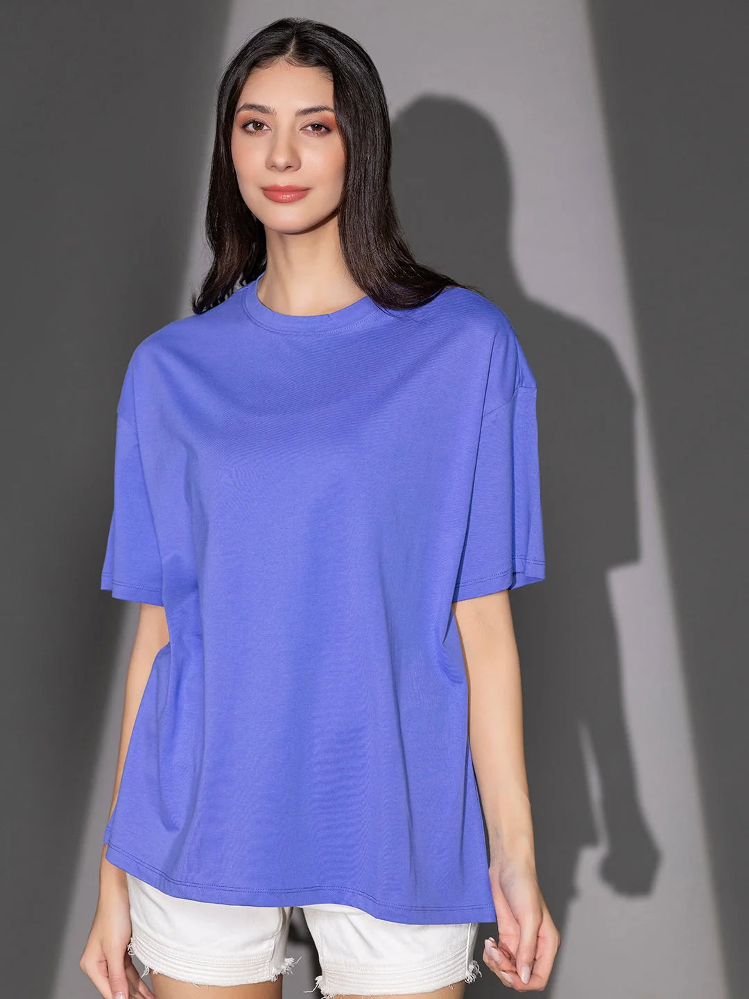 Lilac Oversized t shirt for women online