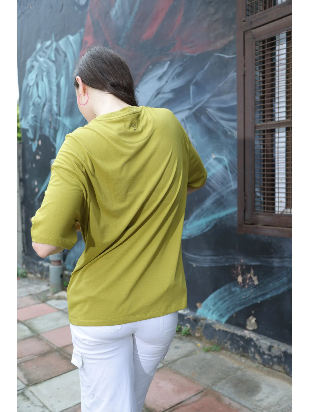 Liril Oversized Cotton T Shirt for Women