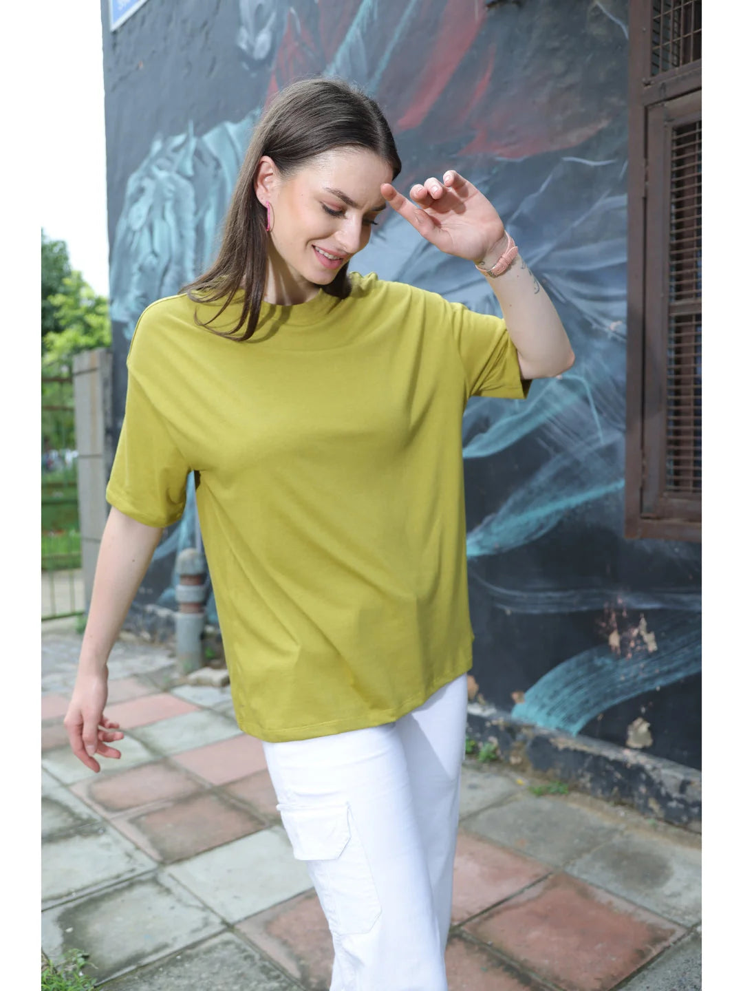 Liril Oversized Cotton T Shirt for Women India
