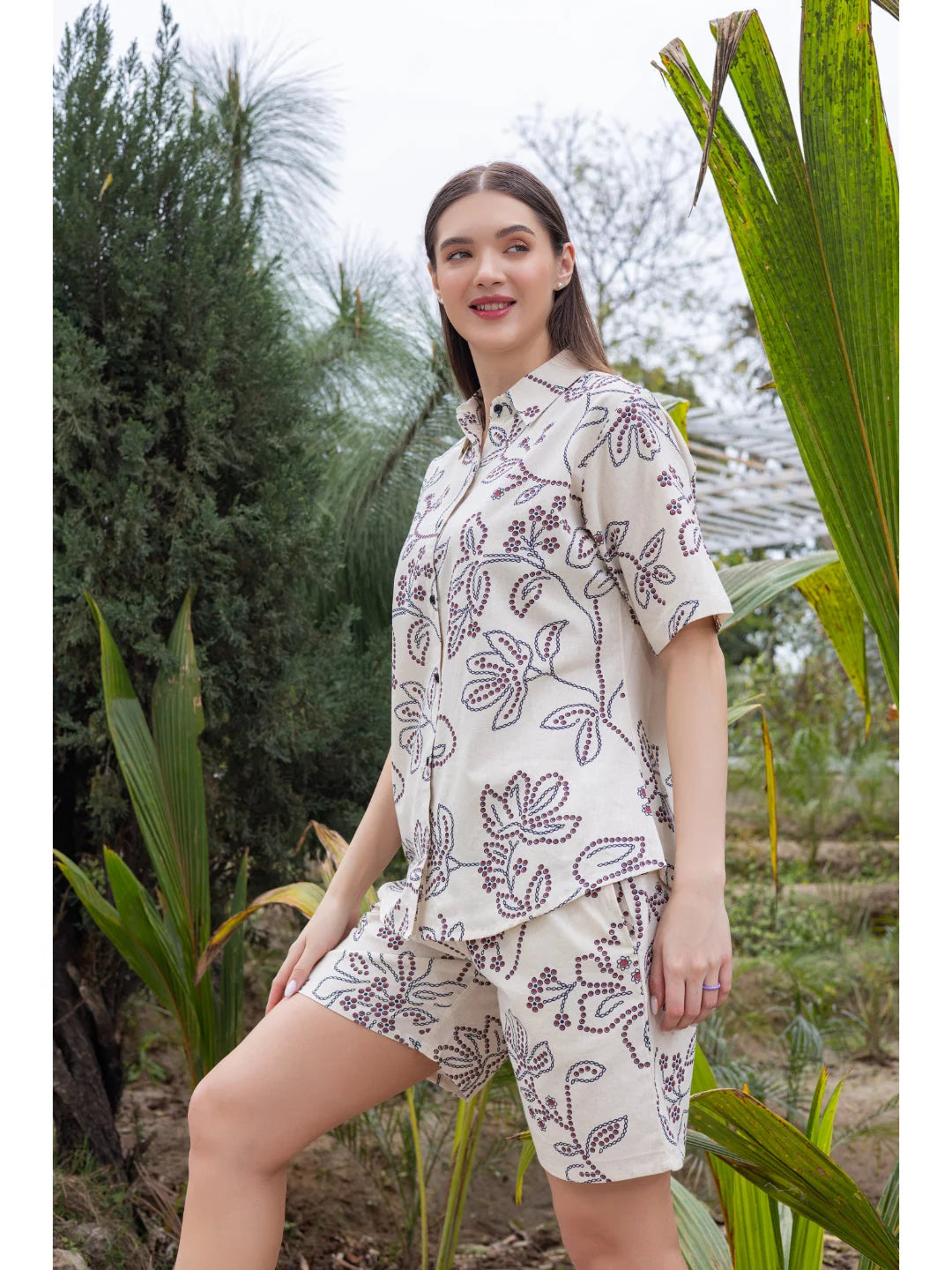 Navy Blue shorts co ord set Tittli 