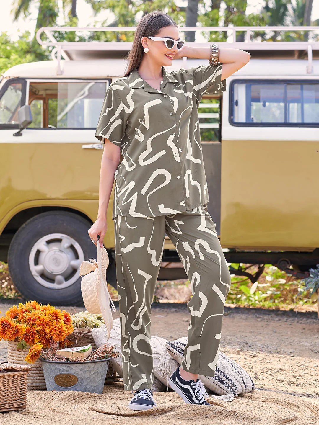 Olive ladies night suit india 
