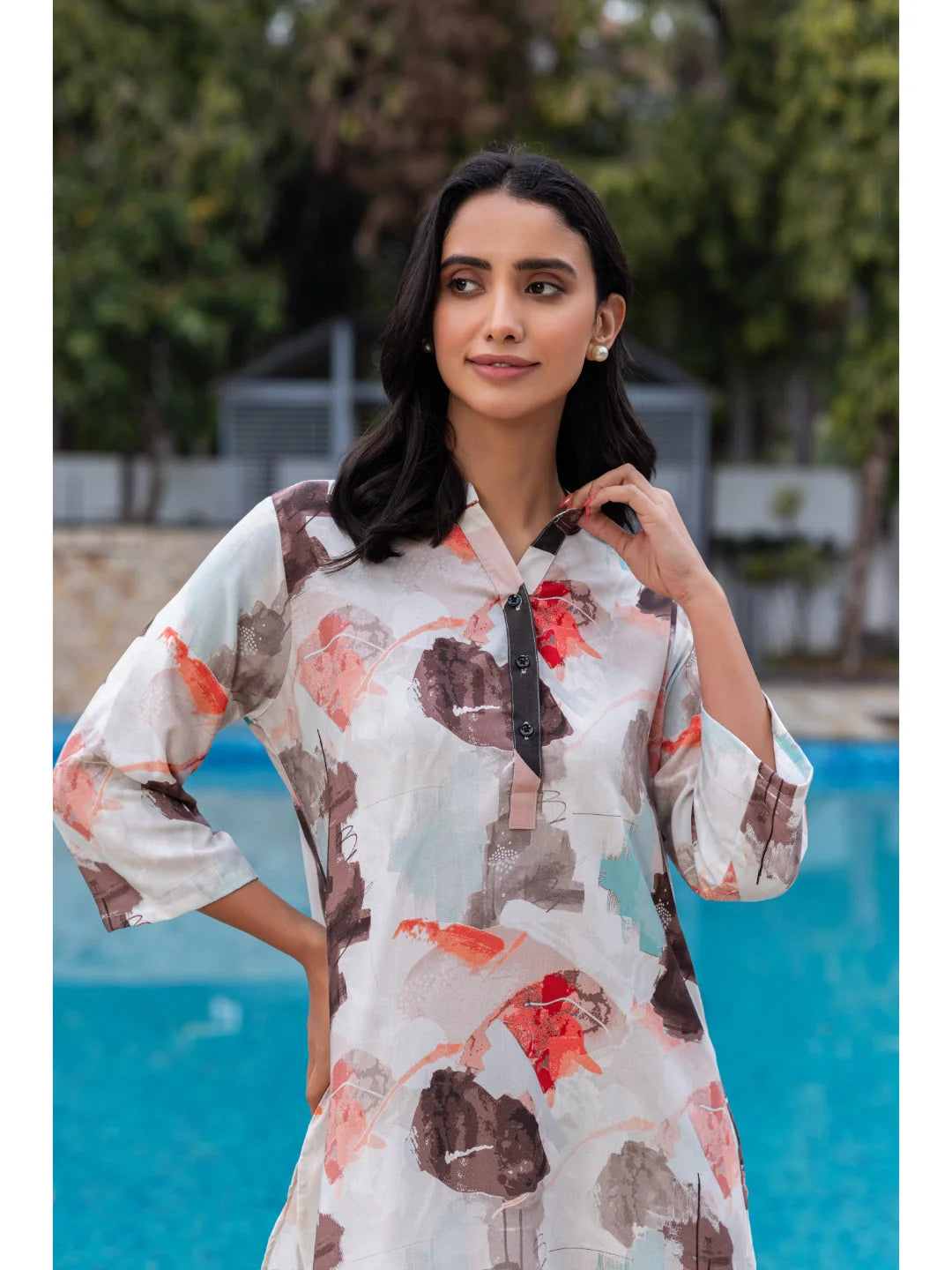 Orange co ord dress set online india Tittli 