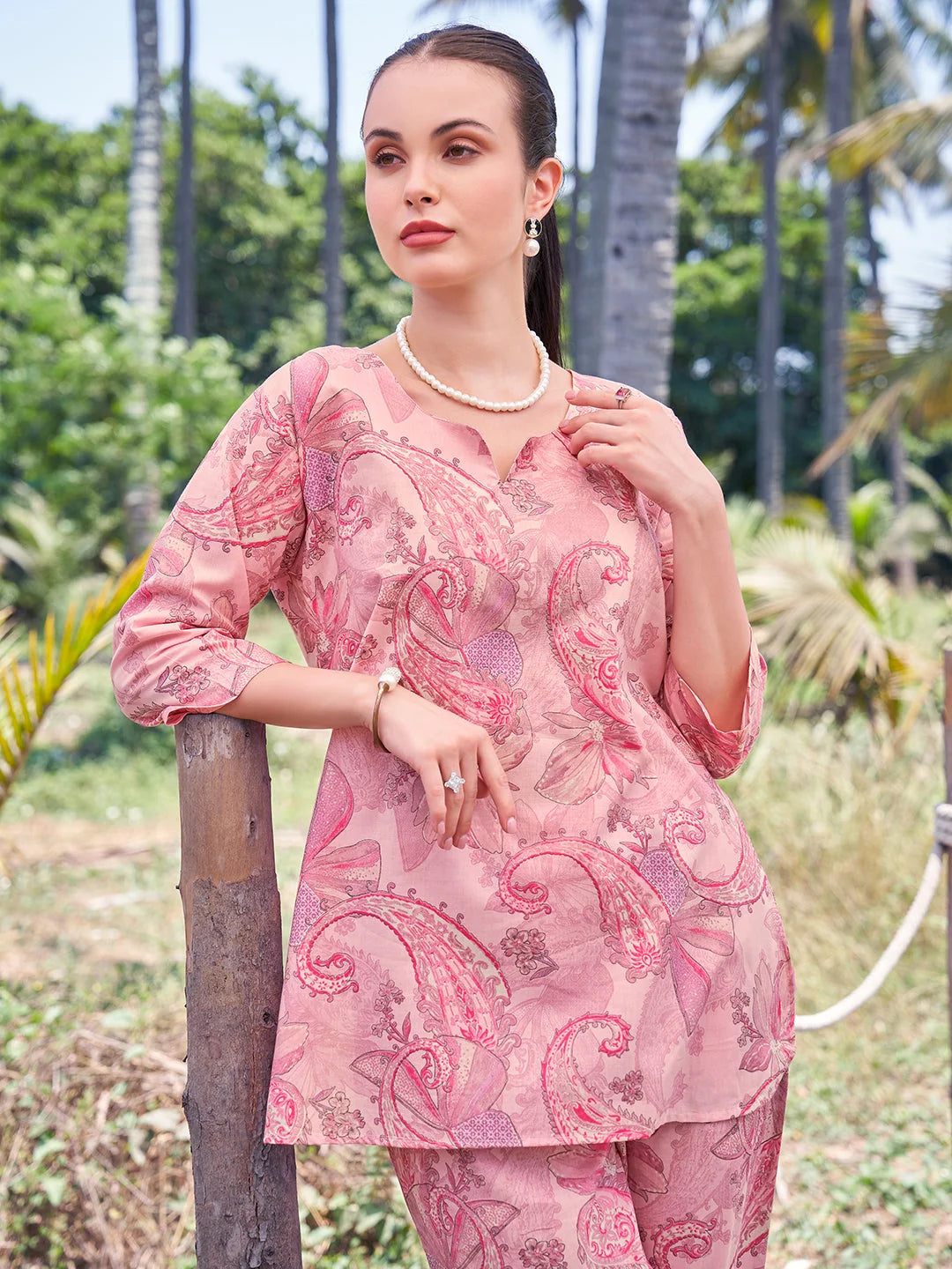 Pink Relaxed Co Ord Sets 