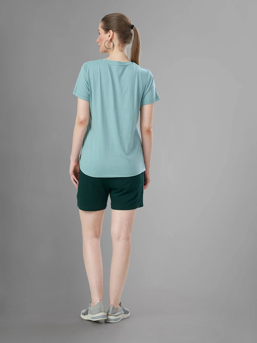 Pista_Cotton_Short_Night_Suit_for_Women Back View