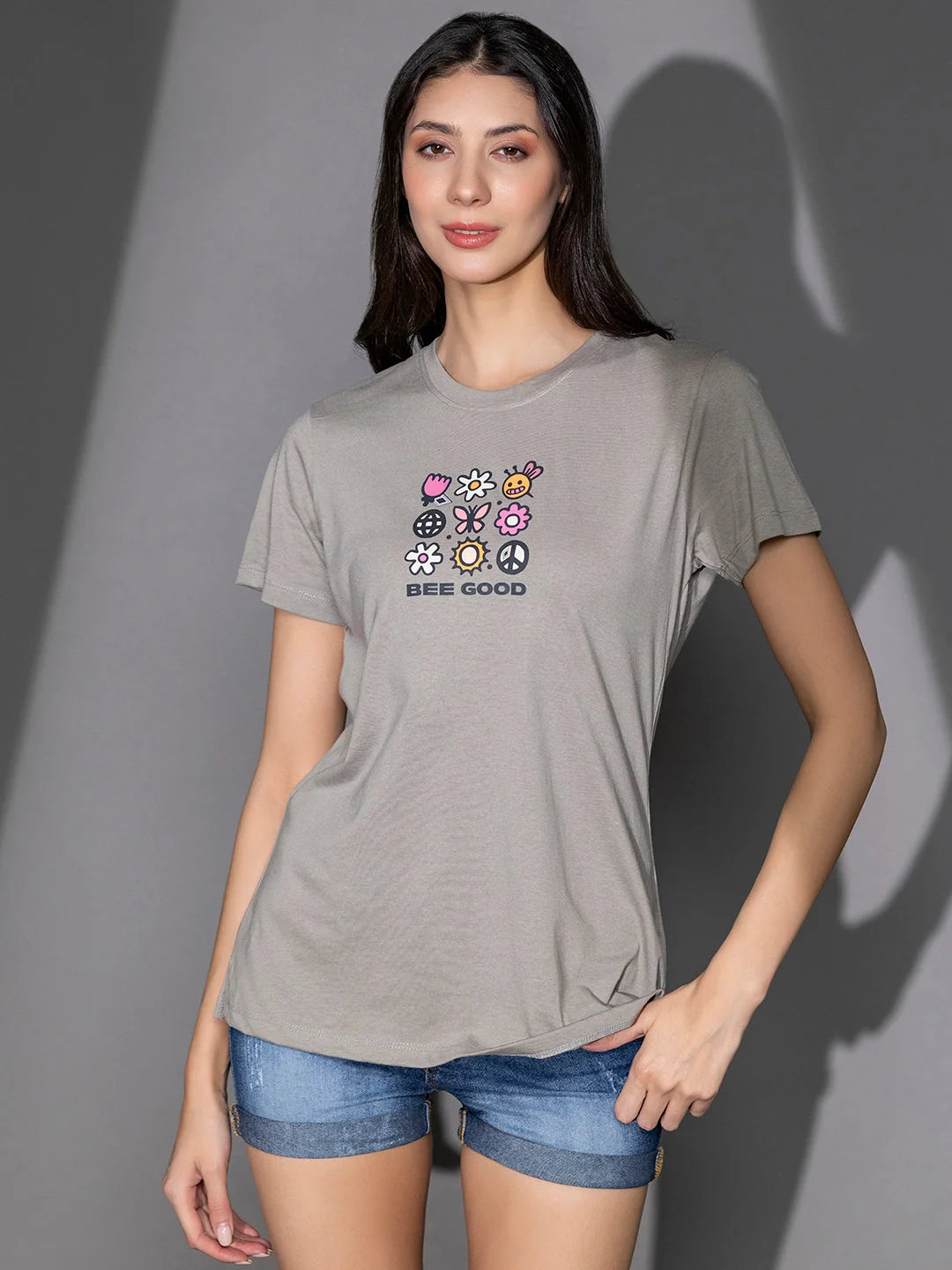 Printed t shirts for women online Ash BG 
