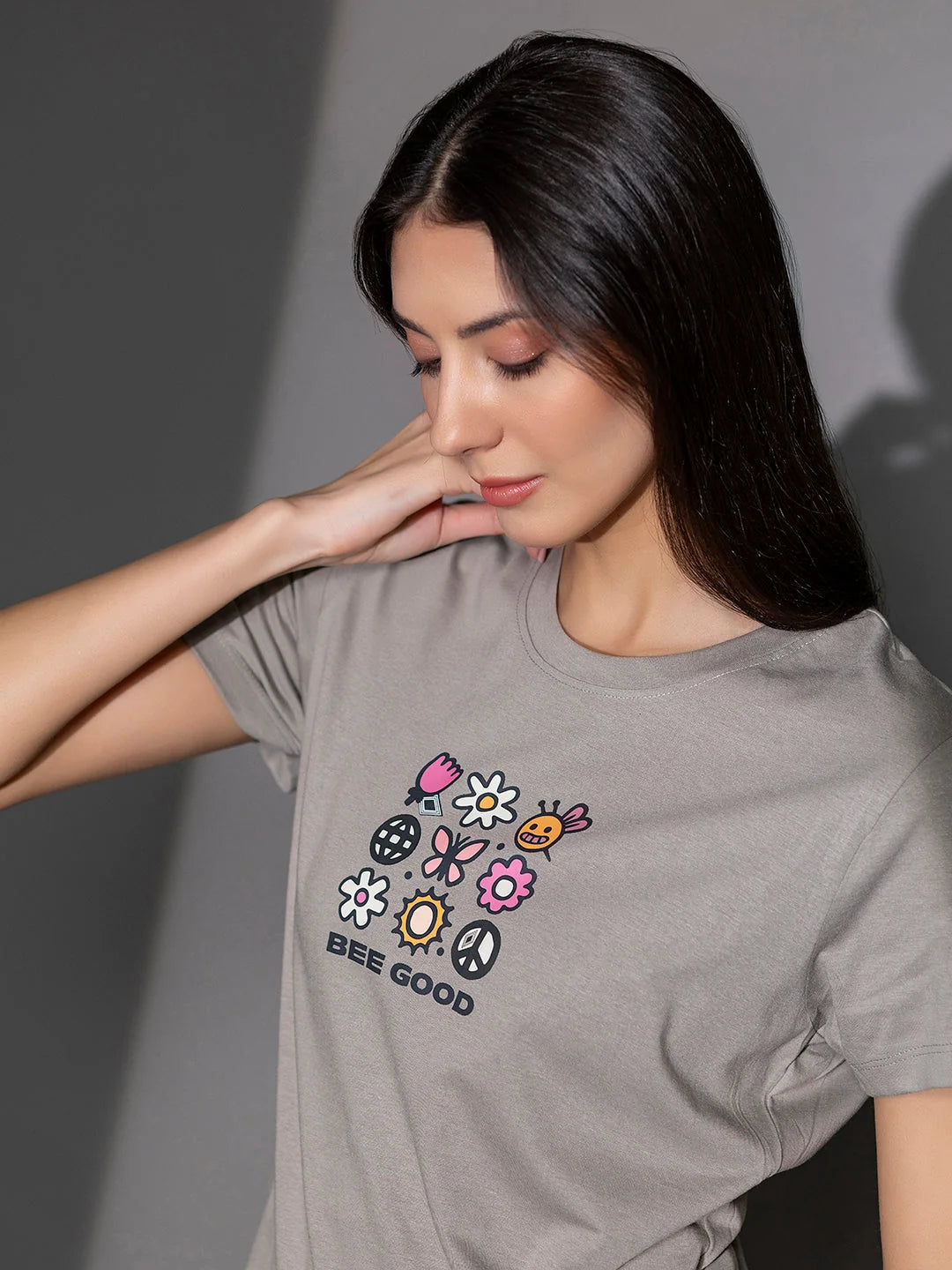 Printed t shirts for women online Ash BG 
