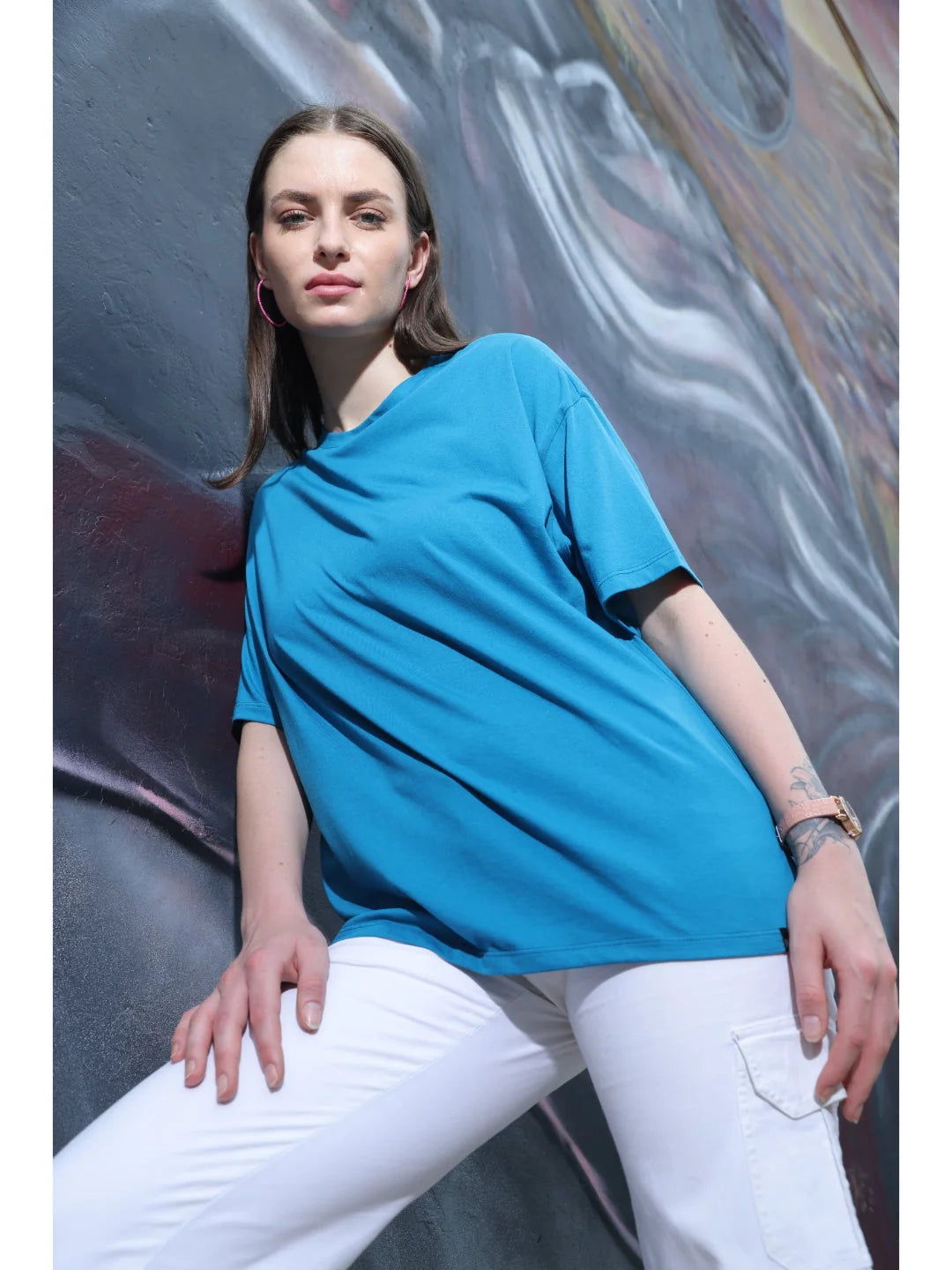 Rama Oversized Cotton T Shirt for Women