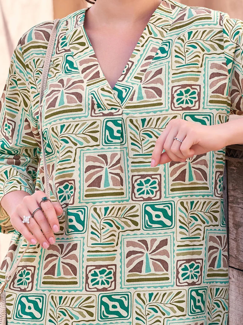 Rama Printed Cotton Co Ord Sets closer view 