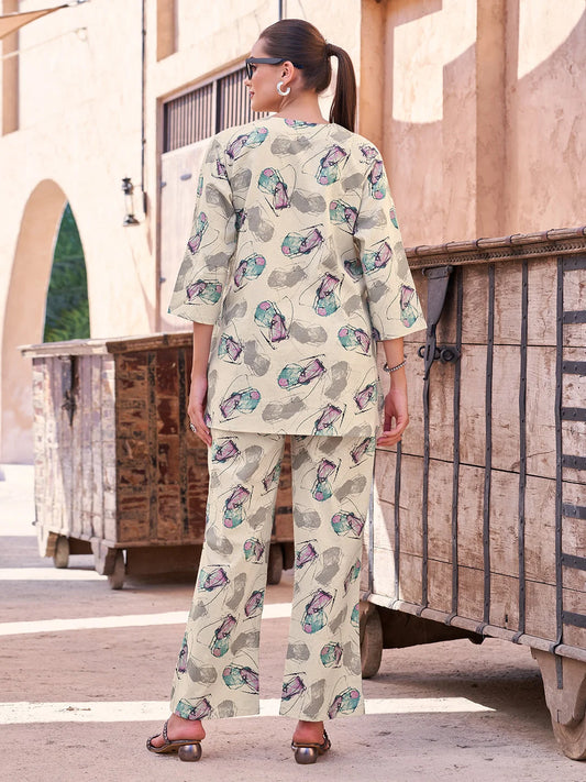 Rama cotton co ord set back view 