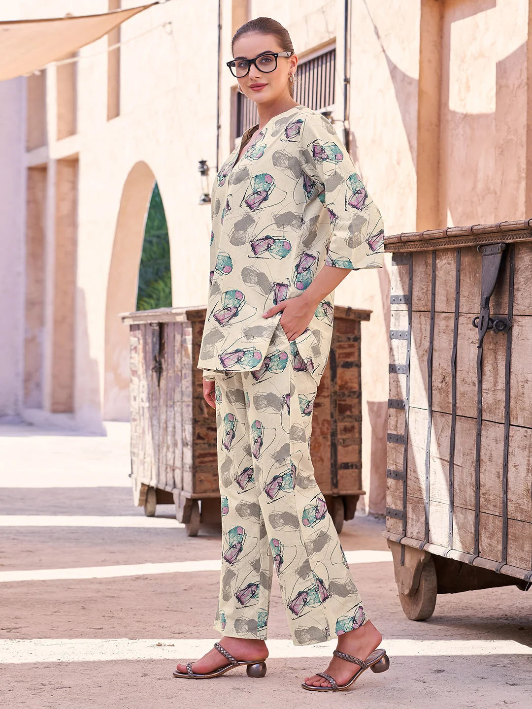 Rama cotton co ord set online 