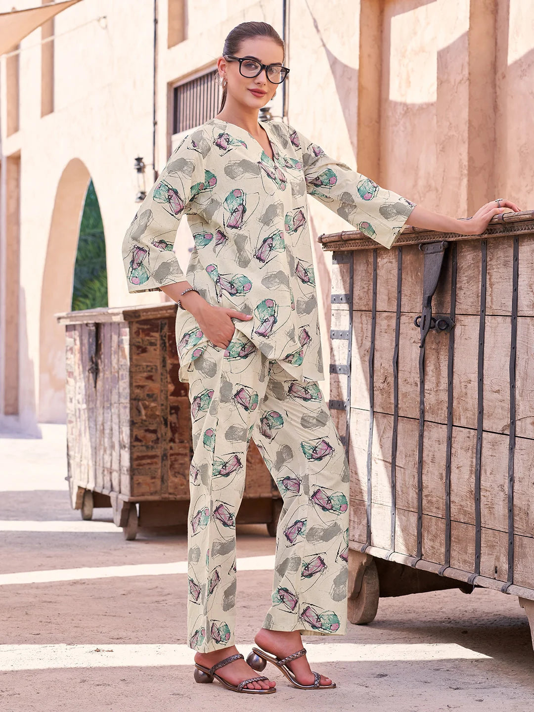 Rama cotton co ord set online complete look 