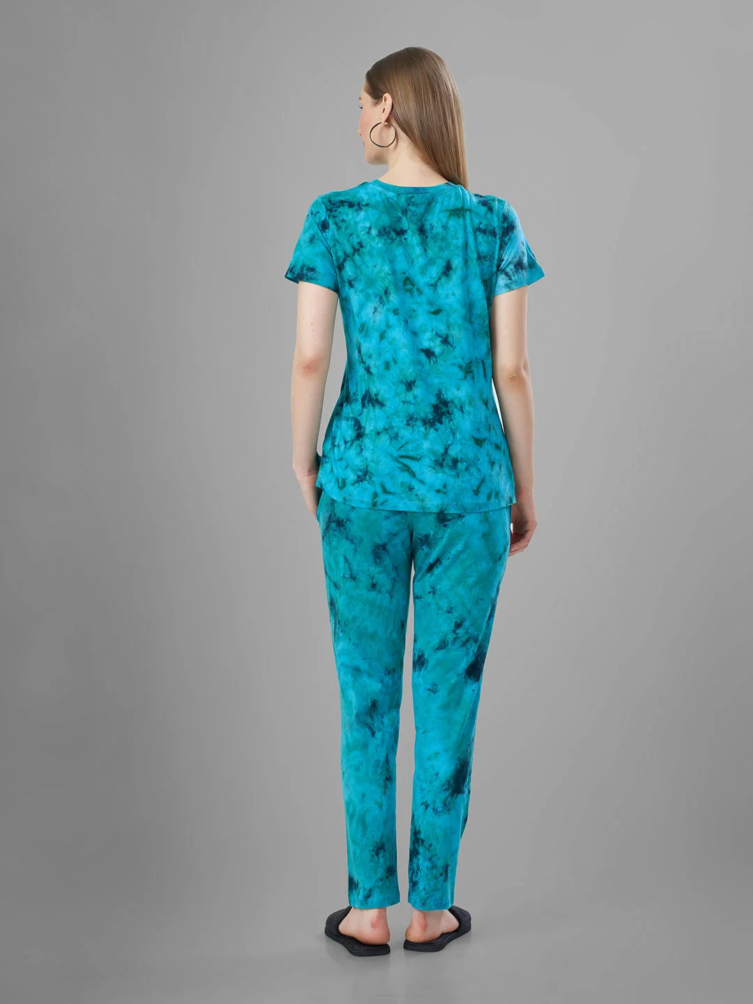 Rama night pajama suits for women back view 