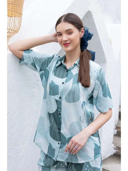 Rama shorts night suit for women front view 
