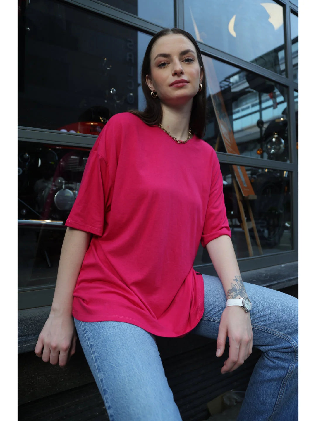 Rani Oversized relaxed t shirt for women online India Tittli