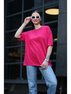 Oversized Cotton T-Shirt For Women (Rani)