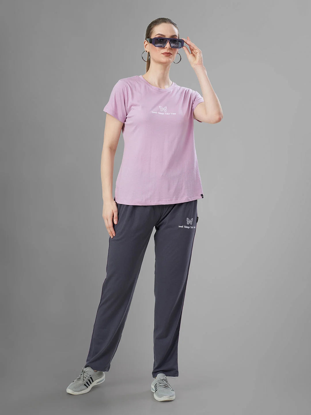 Rose Latest Cotton Night Suits for Women stylish pose