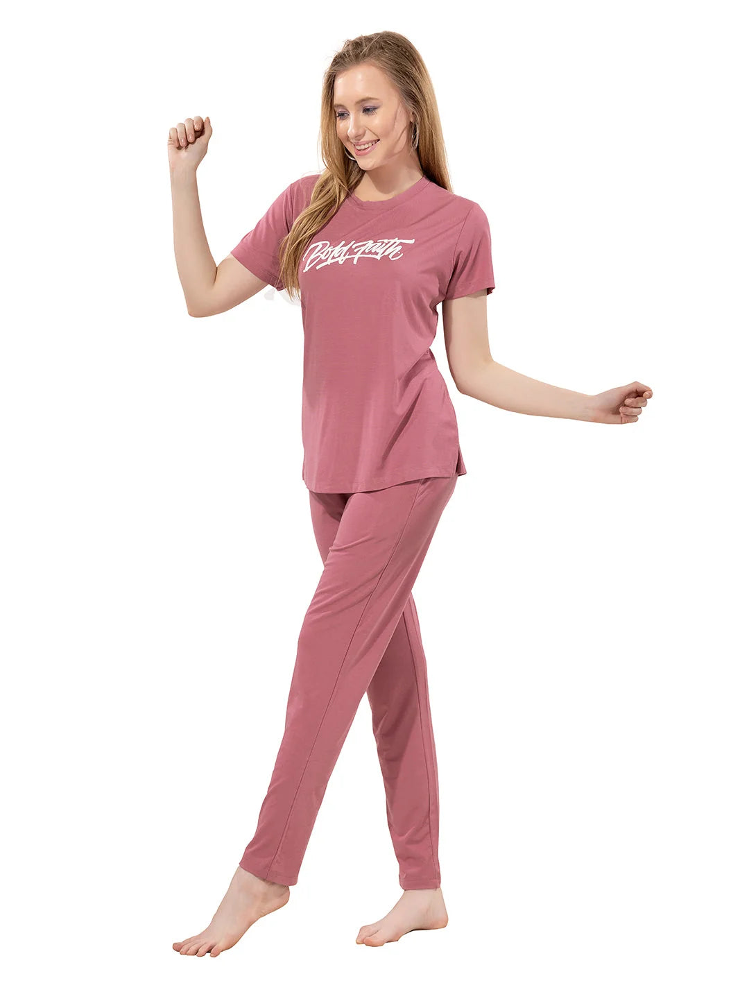 Rose pajama t-Shirt night dress for girls online