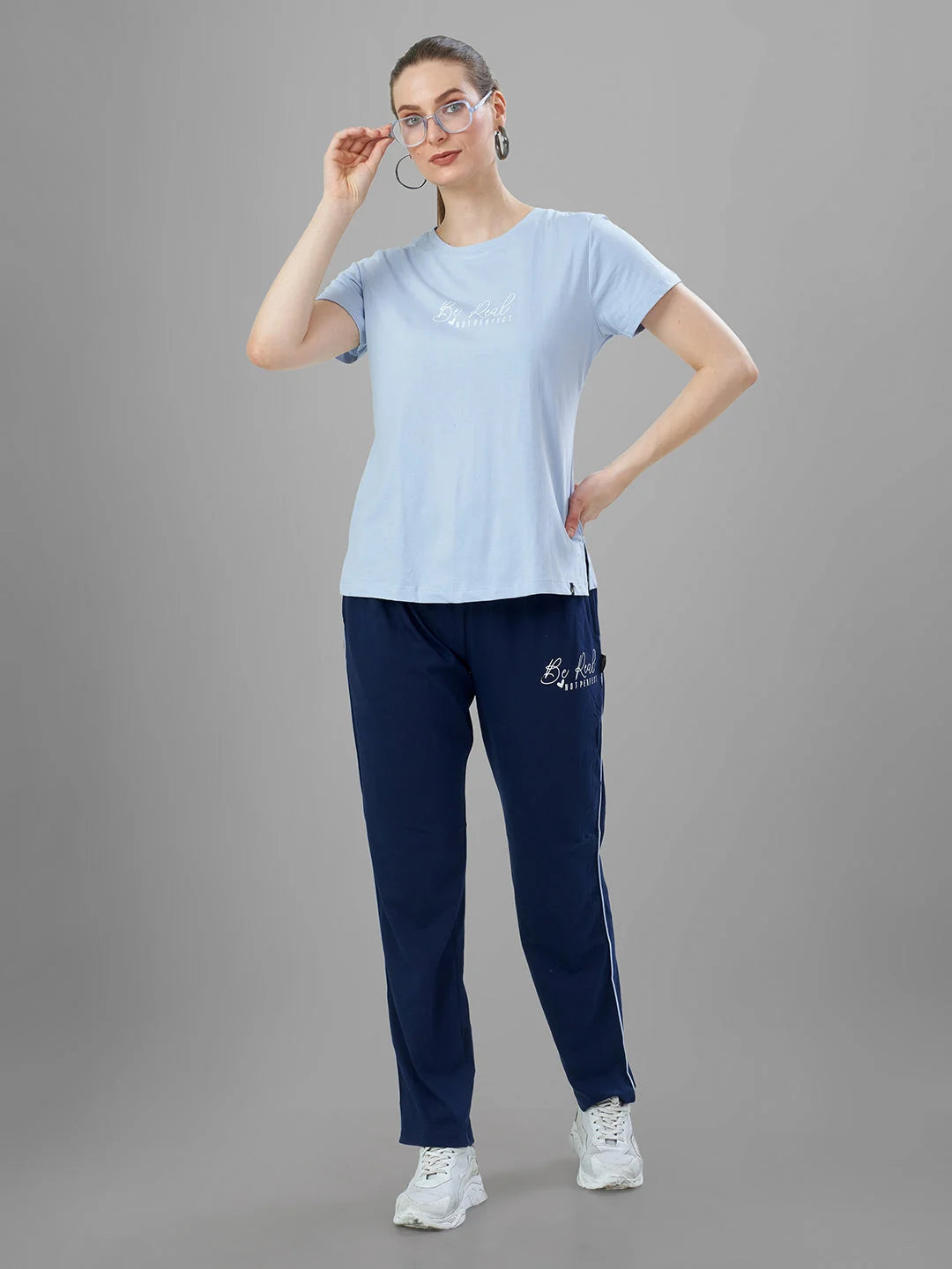 Sky Latest Cotton Night Suits for Women stylish pose