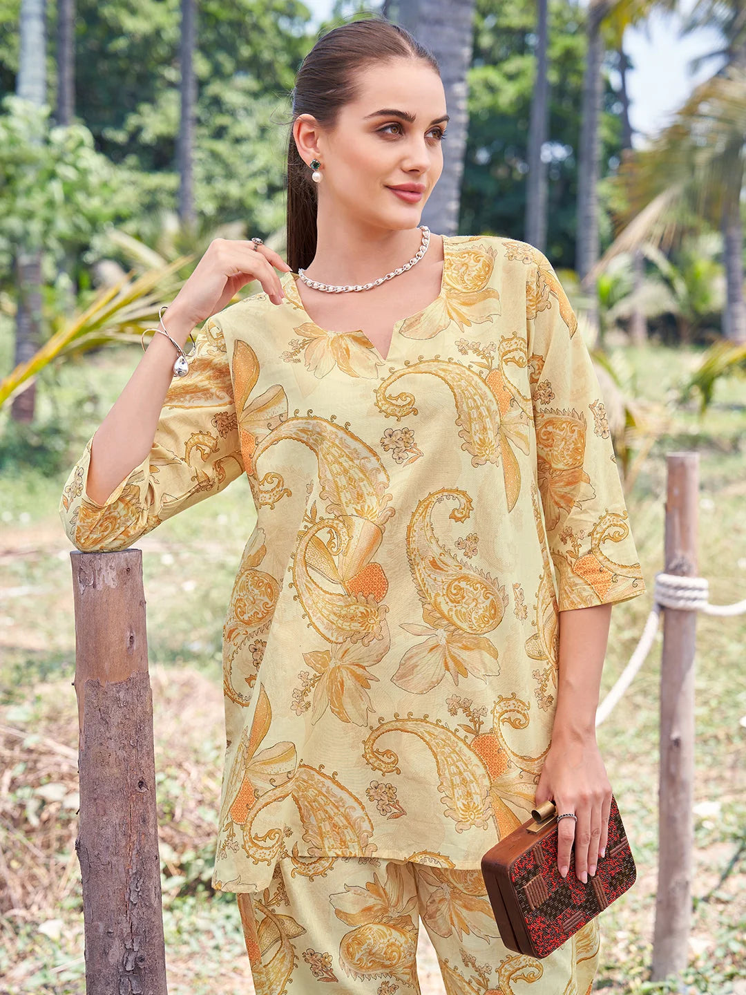 Yellow Relaxed Co Ord Sets Online 