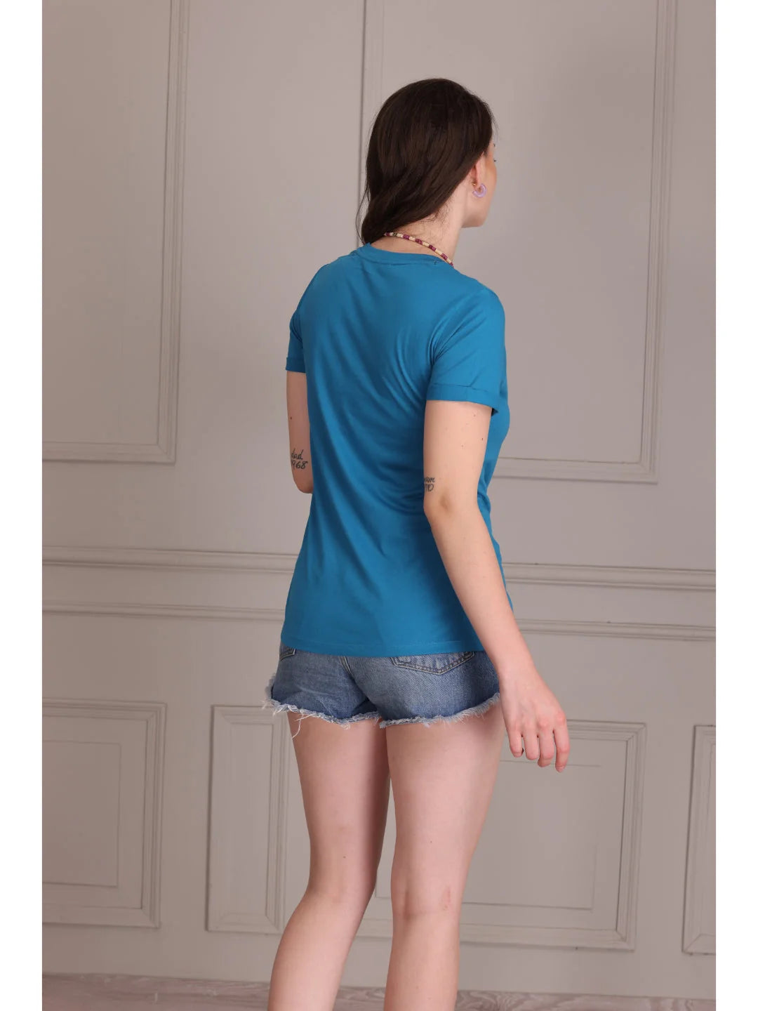 Rama plain t shirts for women Tittli back view 
