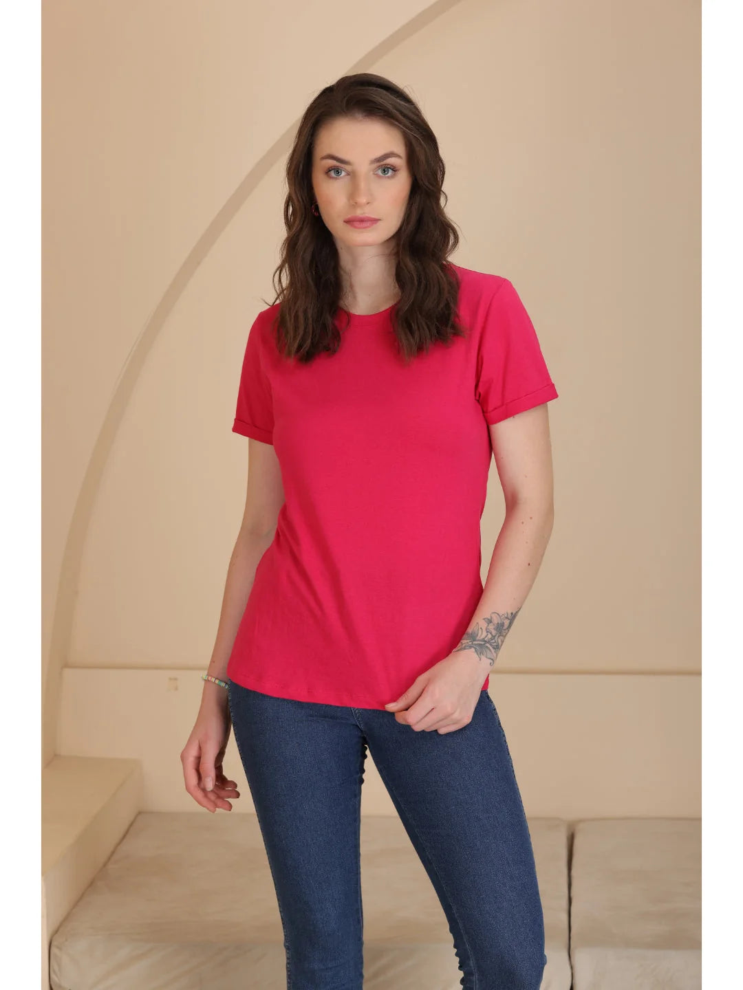 Rani plain t shirts for women online Tittli 
